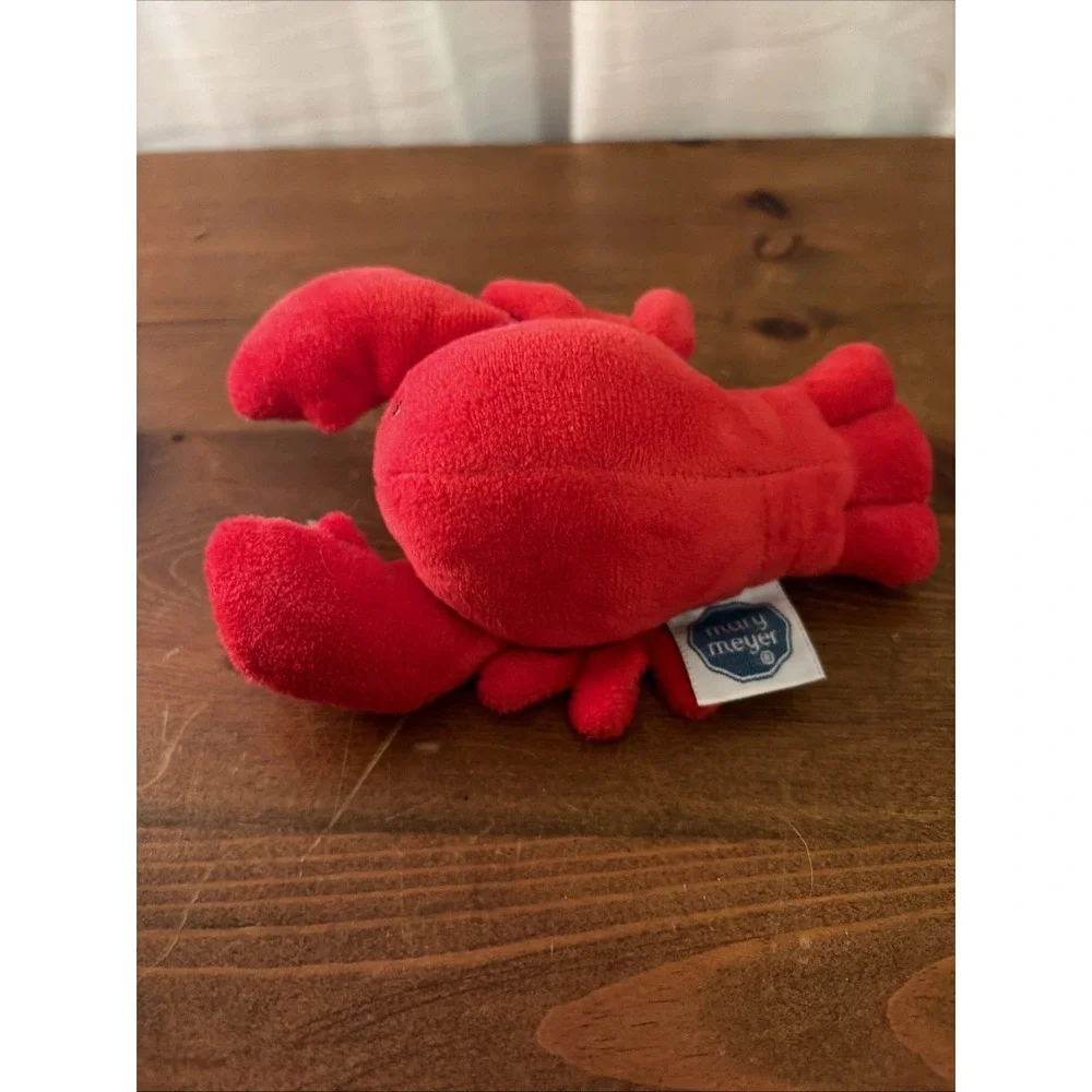 Mary Meyer Toy Ring‎ Rattle Lobbie Lobster, 5 inches, Plush, Silicone